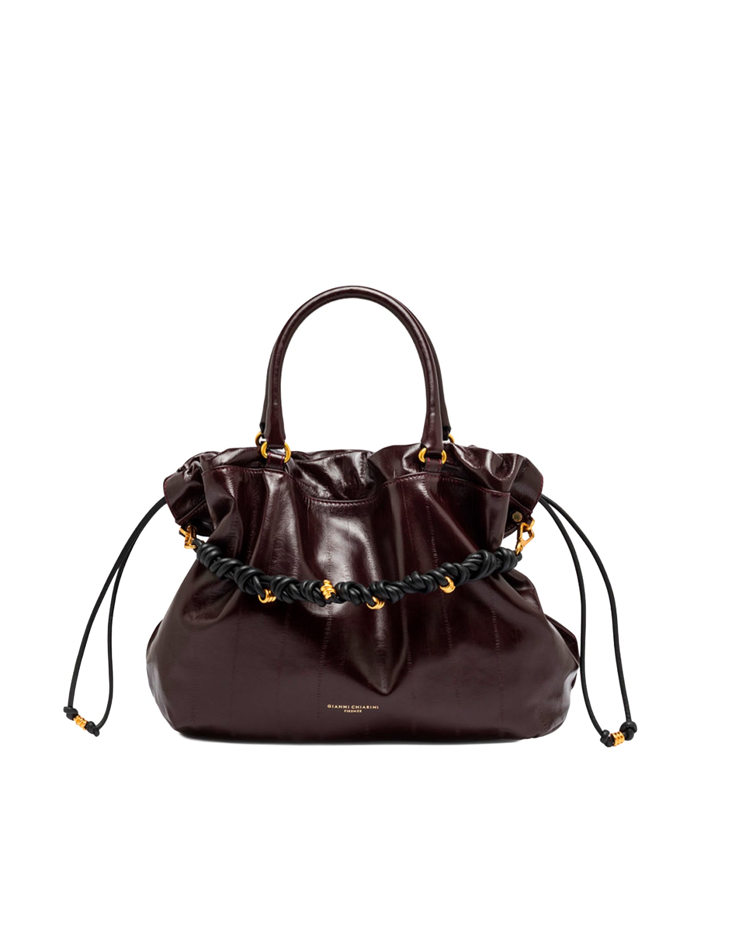 Leather Handbag Morgana Antique Ruby