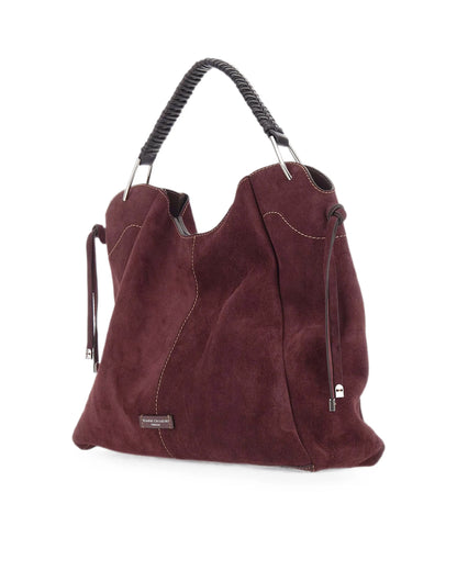 Handbag Era Amarone Burgundy Suede