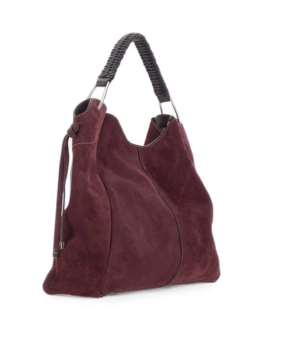 Handbag Era Amarone Burgundy Suede