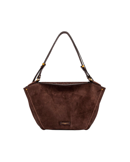 Handbag Bloom Suede Mocha