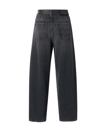 Jeans Balloon-Fit Dark Black