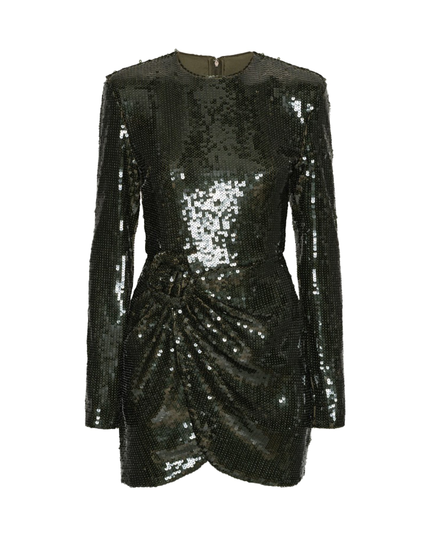 Mini Dress Sequinned Black Olive