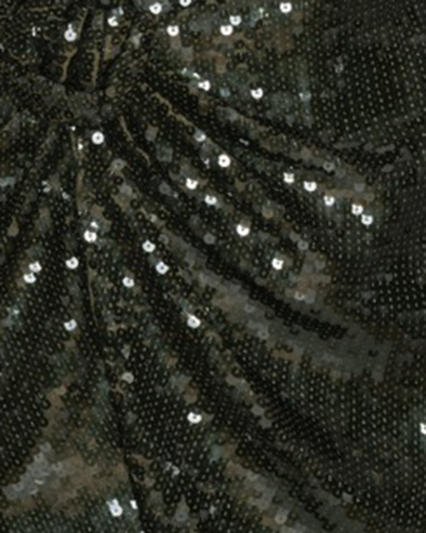 Mini Dress Sequinned Black Olive