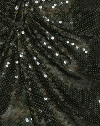 Mini Dress Sequinned Black Olive