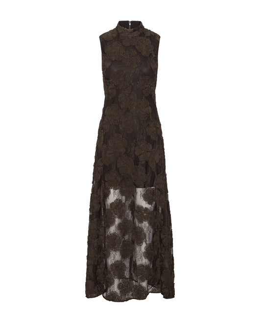 Maxi Dress 3D Flower Molé
