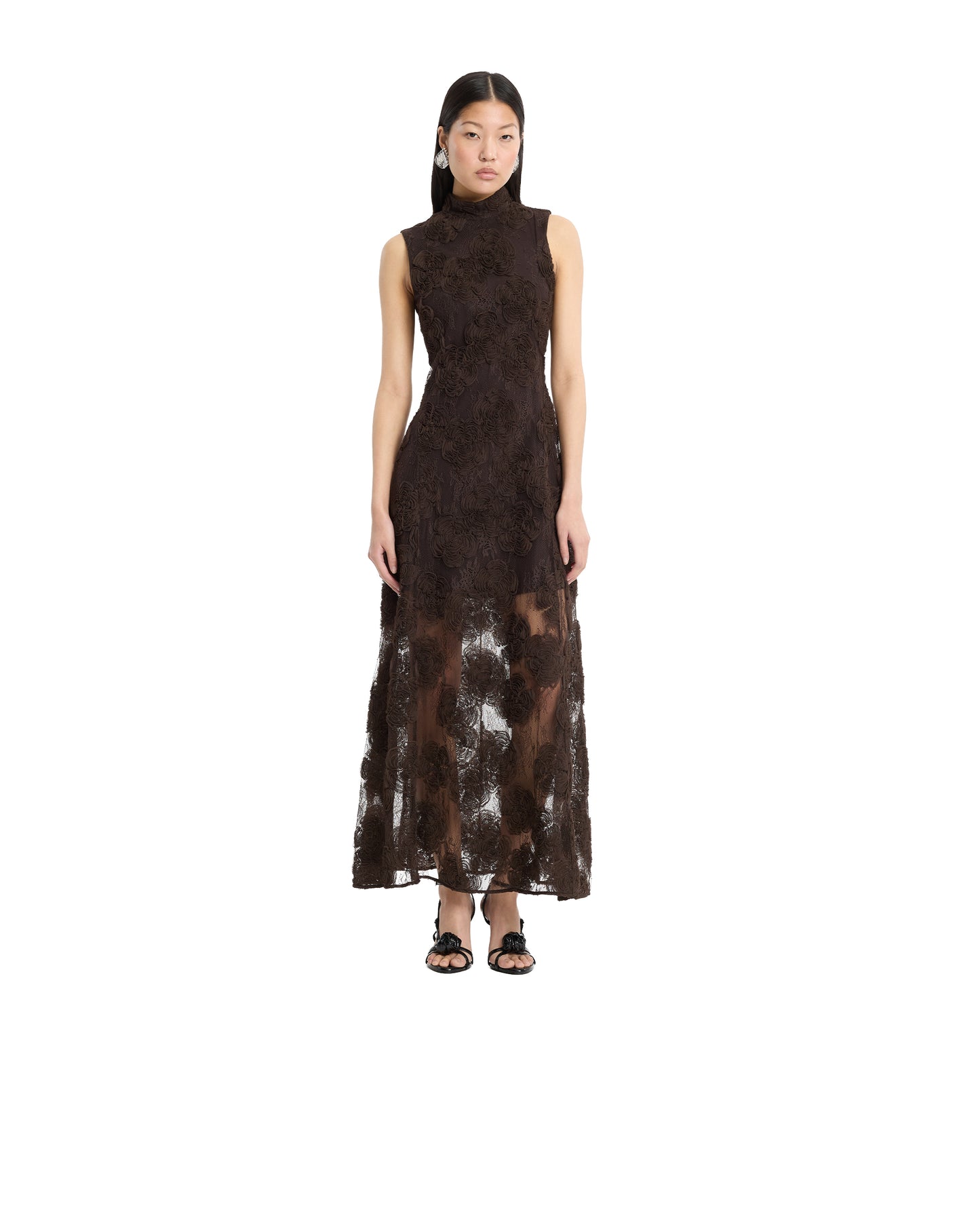 Maxi Dress 3D Flower Molé