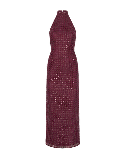 Maxi Dress Beaded Zinfandel