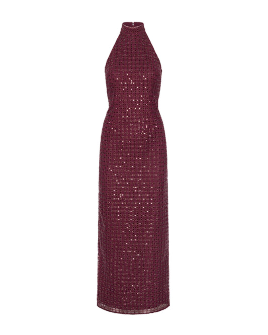 Maxi Dress Beaded Zinfandel