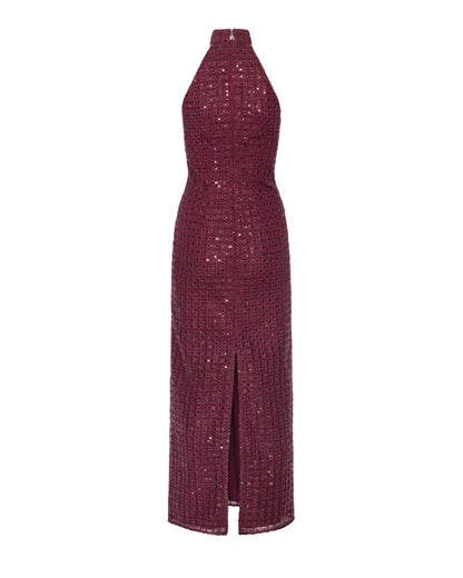Maxi Dress Beaded Zinfandel