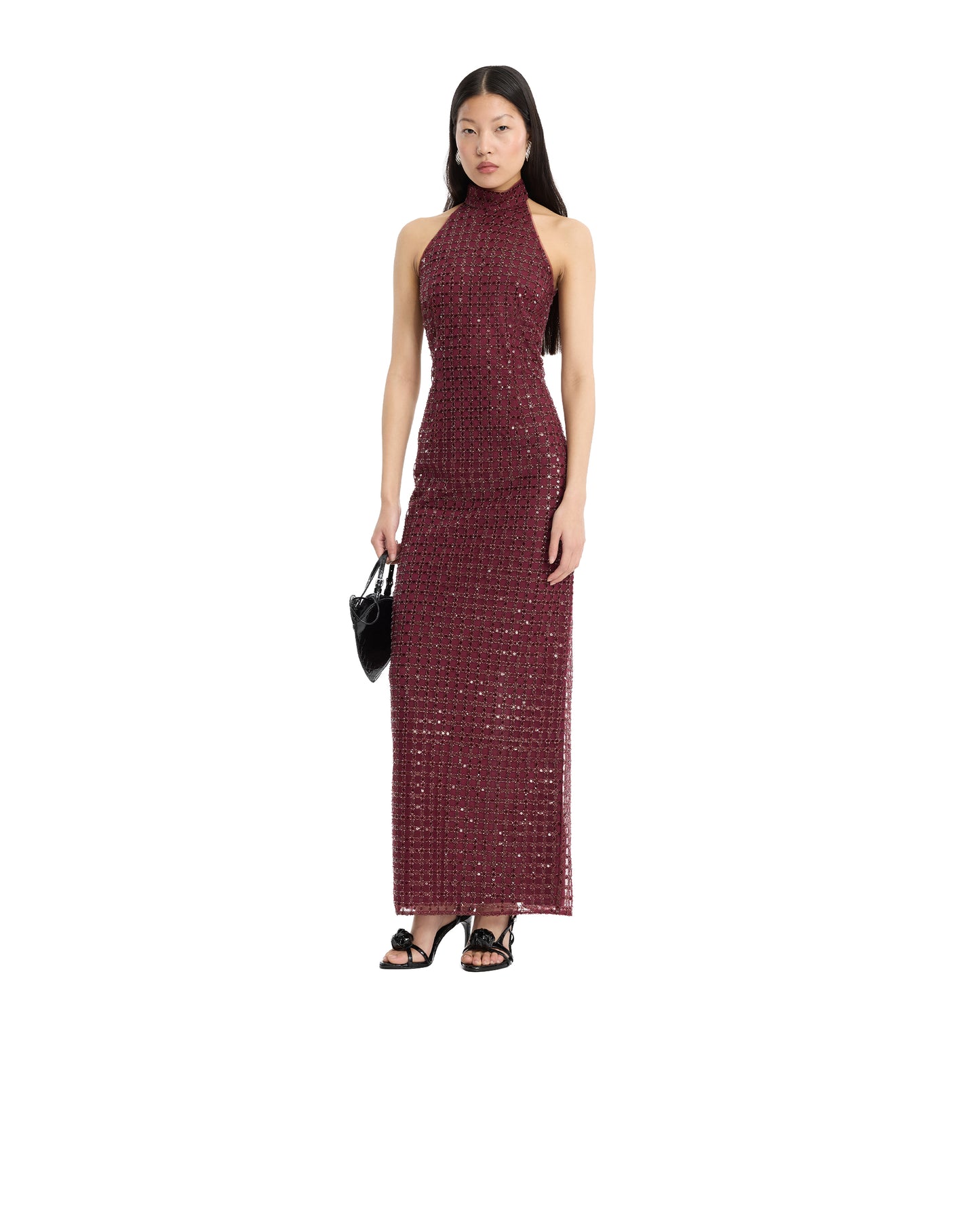 Maxi Dress Beaded Zinfandel