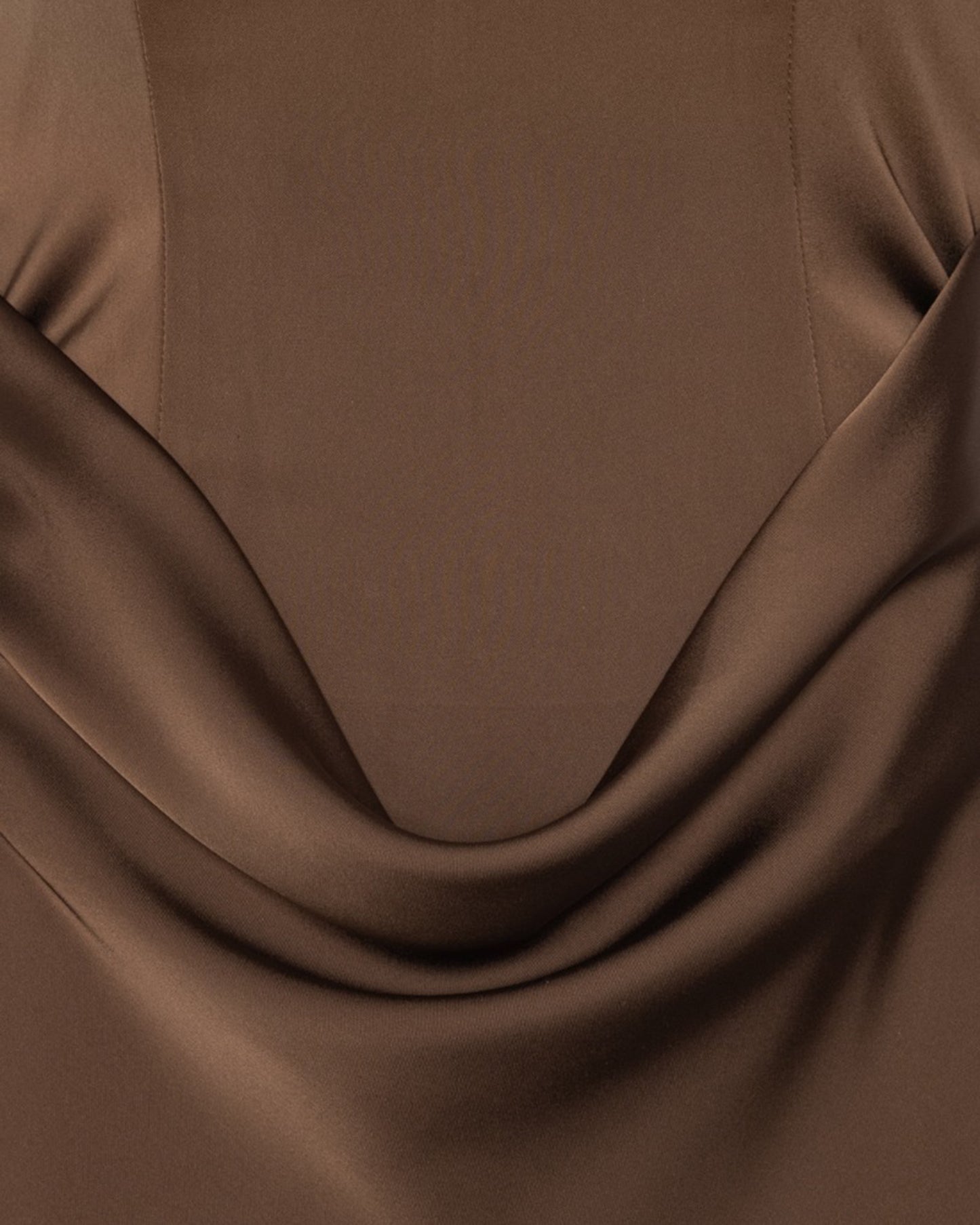 Long Corsage Dress Chicory Coffee