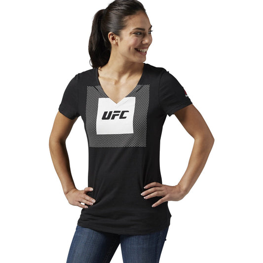 Women's Reebok Ufc Tri-Blend V Neck Tee