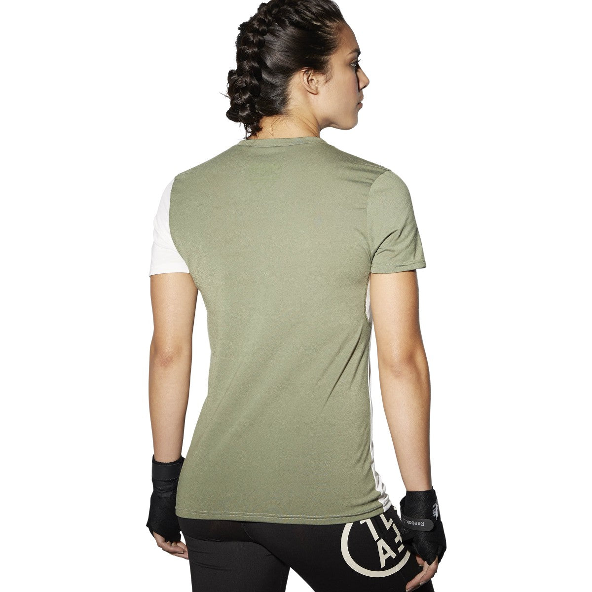 Reebok Women's Train Like A Fighter Perf Short Sleeve V Tee