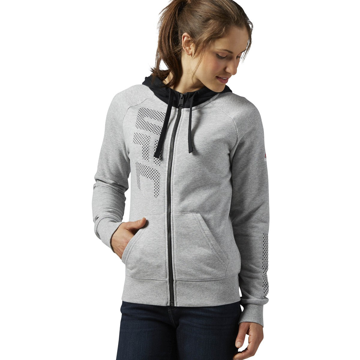 Reebok Women's UFC Ufan Full Zip Hoody