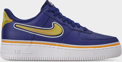 Nike Men's Air Force 1 Low Sport 'Nba Deep Royal University Gold' - AJ7748-400