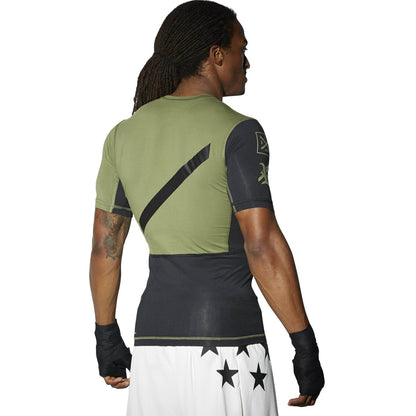 Reebok Men's Train Like A Fighter Short Sleeve Compression Top
