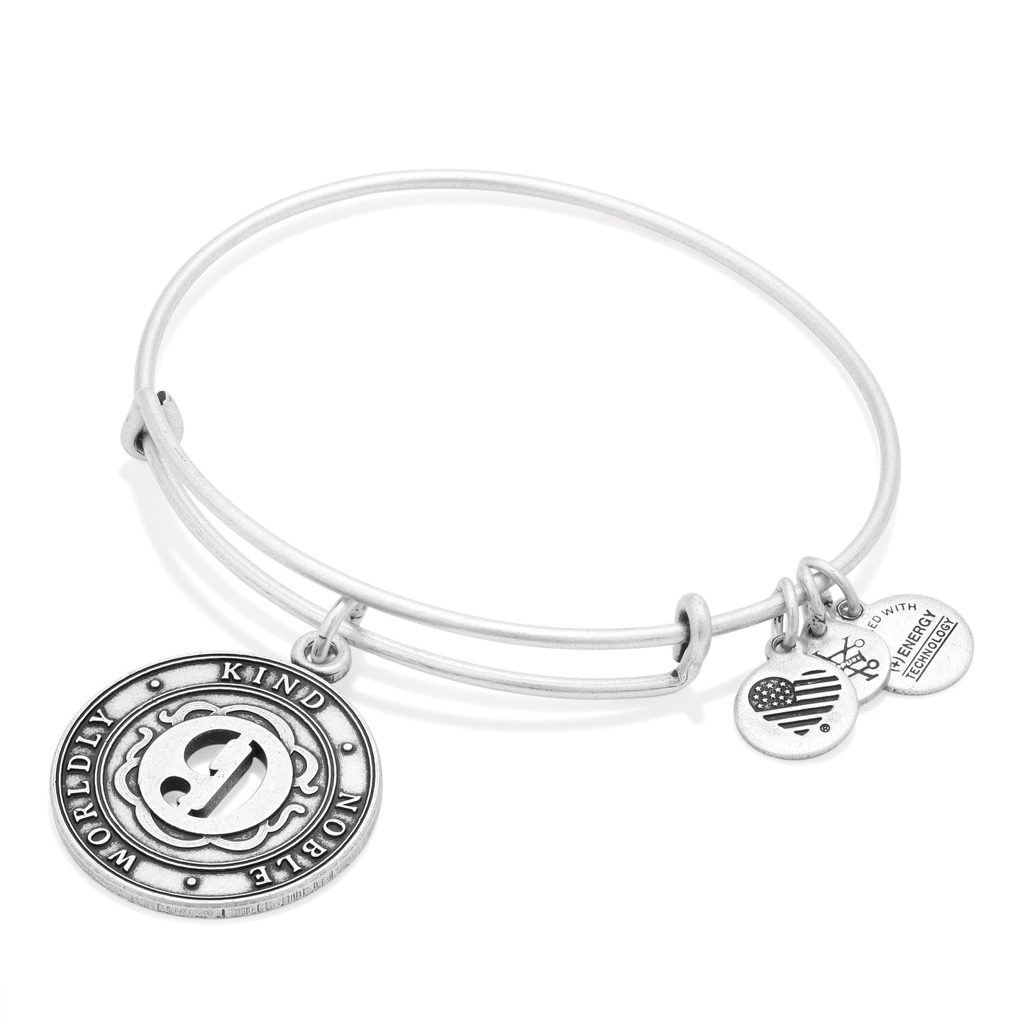 Number 9 Charm Bangle Bracelet | Worldly, Kind, and Noble