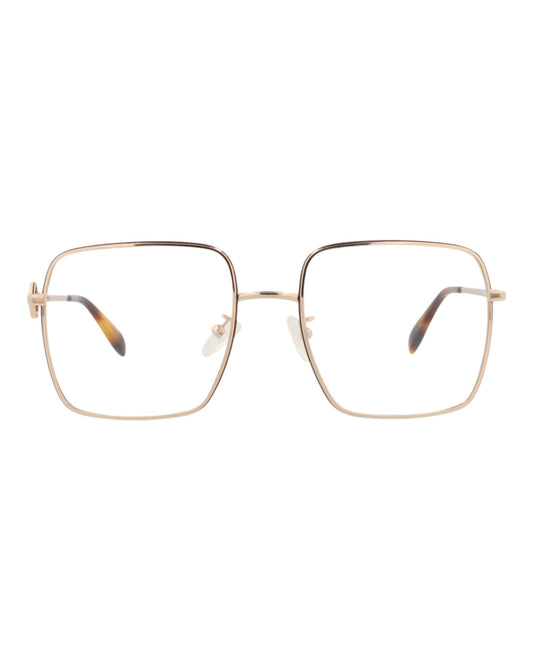 Alexander McQueen Square-Frame Metal Optical Frames