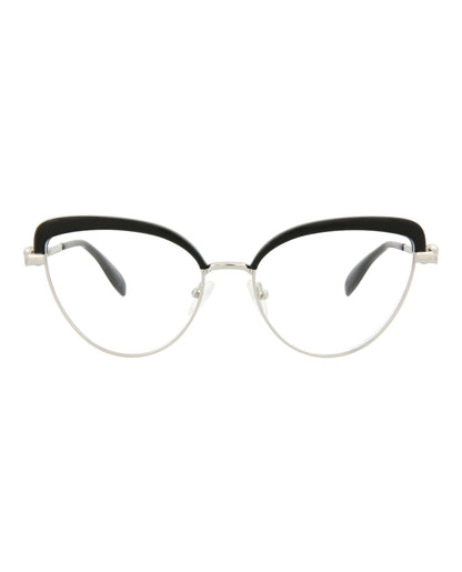 Alexander McQueen Cat Eye-Frame Metal Optical Frames
