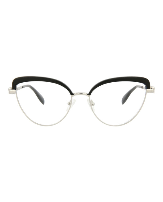 Alexander McQueen Cat Eye-Frame Metal Optical Frames