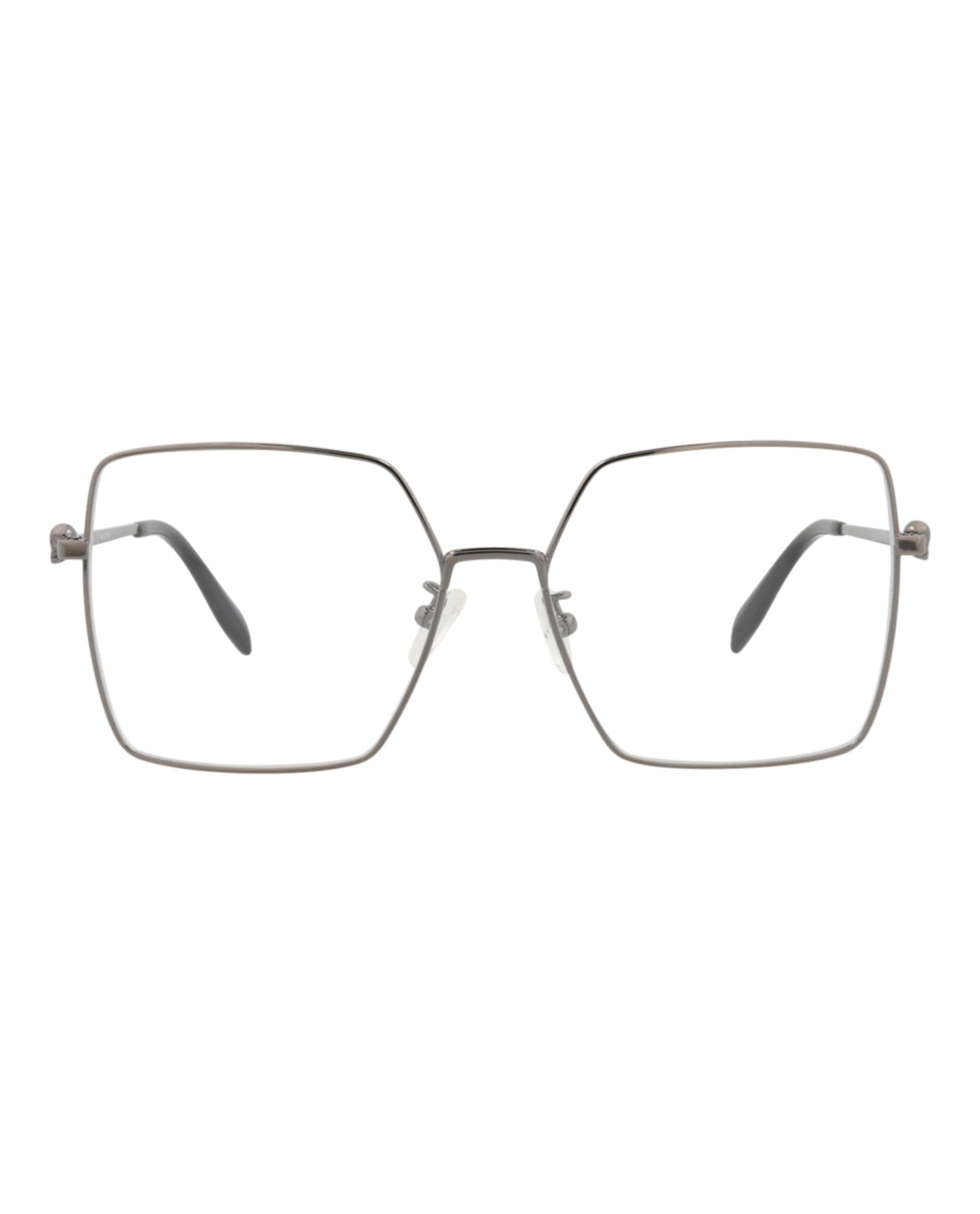 Alexander McQueen Square-Frame Metal Optical Frames