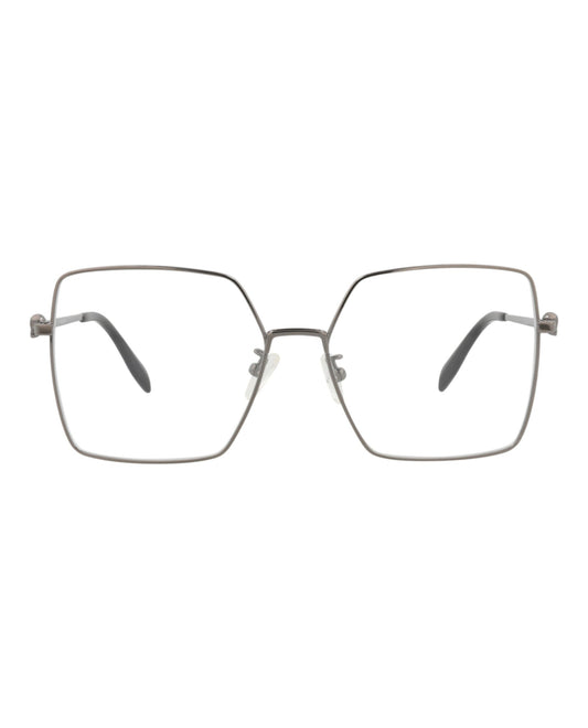 Alexander McQueen Square-Frame Metal Optical Frames