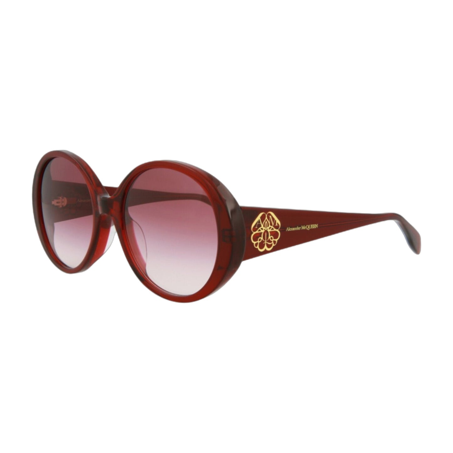 Alexander McQueen Women's Round-Frame Acetate Sunglasses