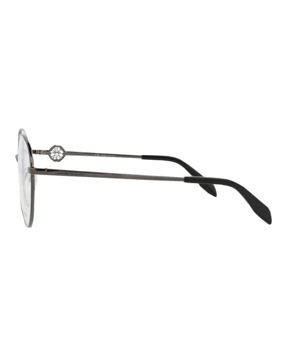 Alexander McQueen Round-Frame Metal Optical Frames