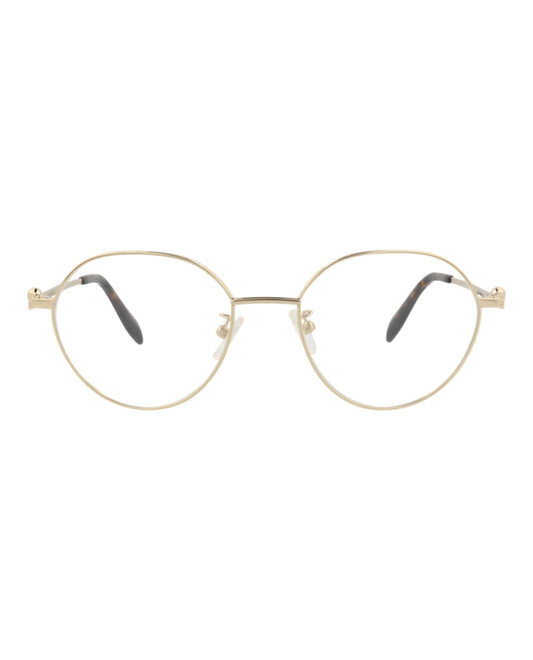 Alexander McQueen Round-Frame Metal Optical Frames