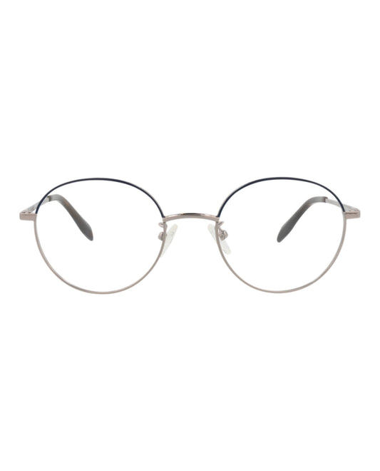 Alexander McQueen Round-Frame Metal Optical Frames