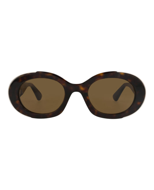 Alexander McQueen Round-Frame Recycled Acetate Sunglasses