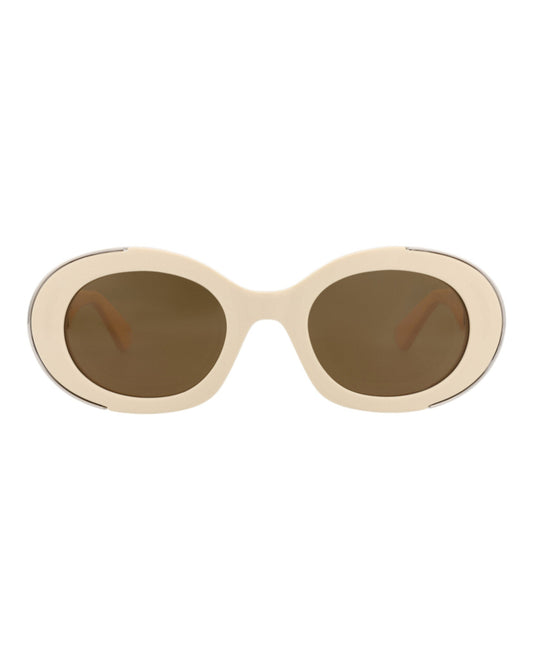 Alexander McQueen Round-Frame Recycled Acetate Sunglasses