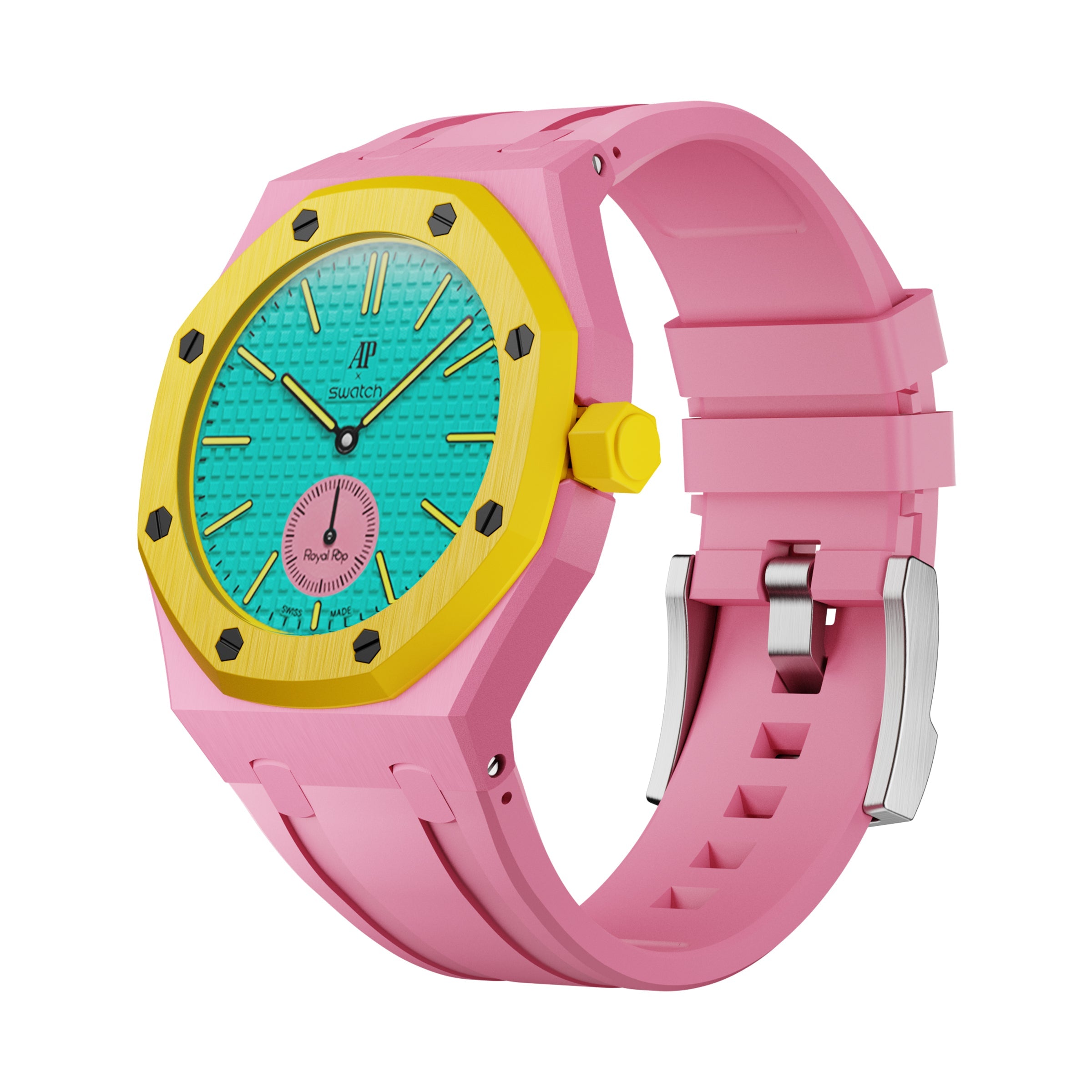 AP x Swatch Royal Pop Performance Band – Bubblegum Pop – Classic
