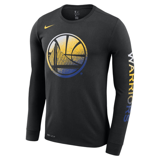 Nike Men's NBA Golden State Warriors Mezzo Print Long Sleeve T-Shirt