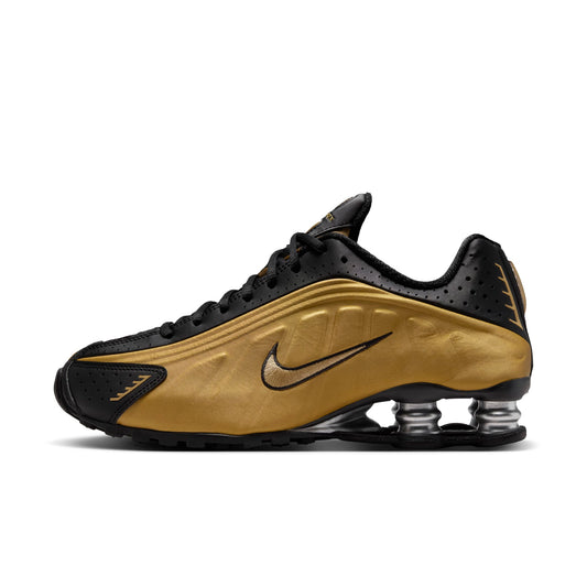 Nike Women's Shox R4 'Black Metallic Gold' Sneakers