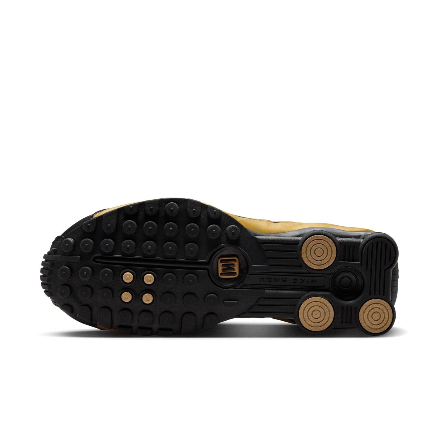Nike Women's Shox R4 'Black Metallic Gold' Sneakers
