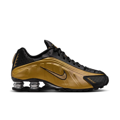 Nike Women's Shox R4 'Black Metallic Gold' Sneakers