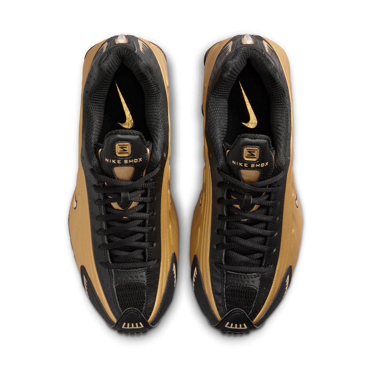 Nike Women's Shox R4 'Black Metallic Gold' Sneakers