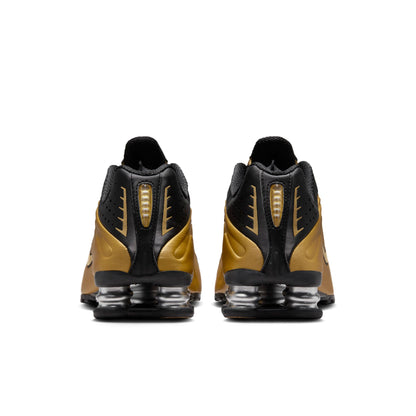 Nike Women's Shox R4 'Black Metallic Gold' Sneakers