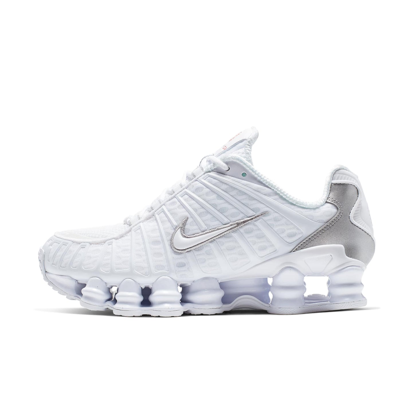 Nike Women's Shox Tl 'White Metallic Silver Max Orange' Sneakers