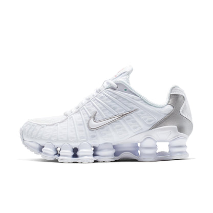 Nike Women's Shox Tl 'White Metallic Silver Max Orange' Sneakers