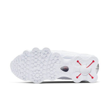 Nike Women's Shox Tl 'White Metallic Silver Max Orange' Sneakers