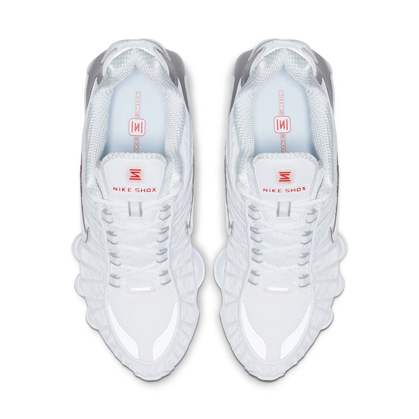 Nike Women's Shox Tl 'White Metallic Silver Max Orange' Sneakers