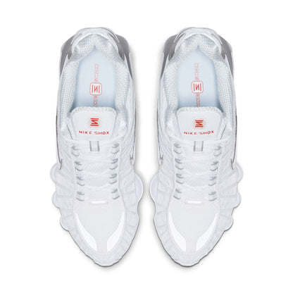 Nike Women's Shox Tl 'White Metallic Silver Max Orange' Sneakers