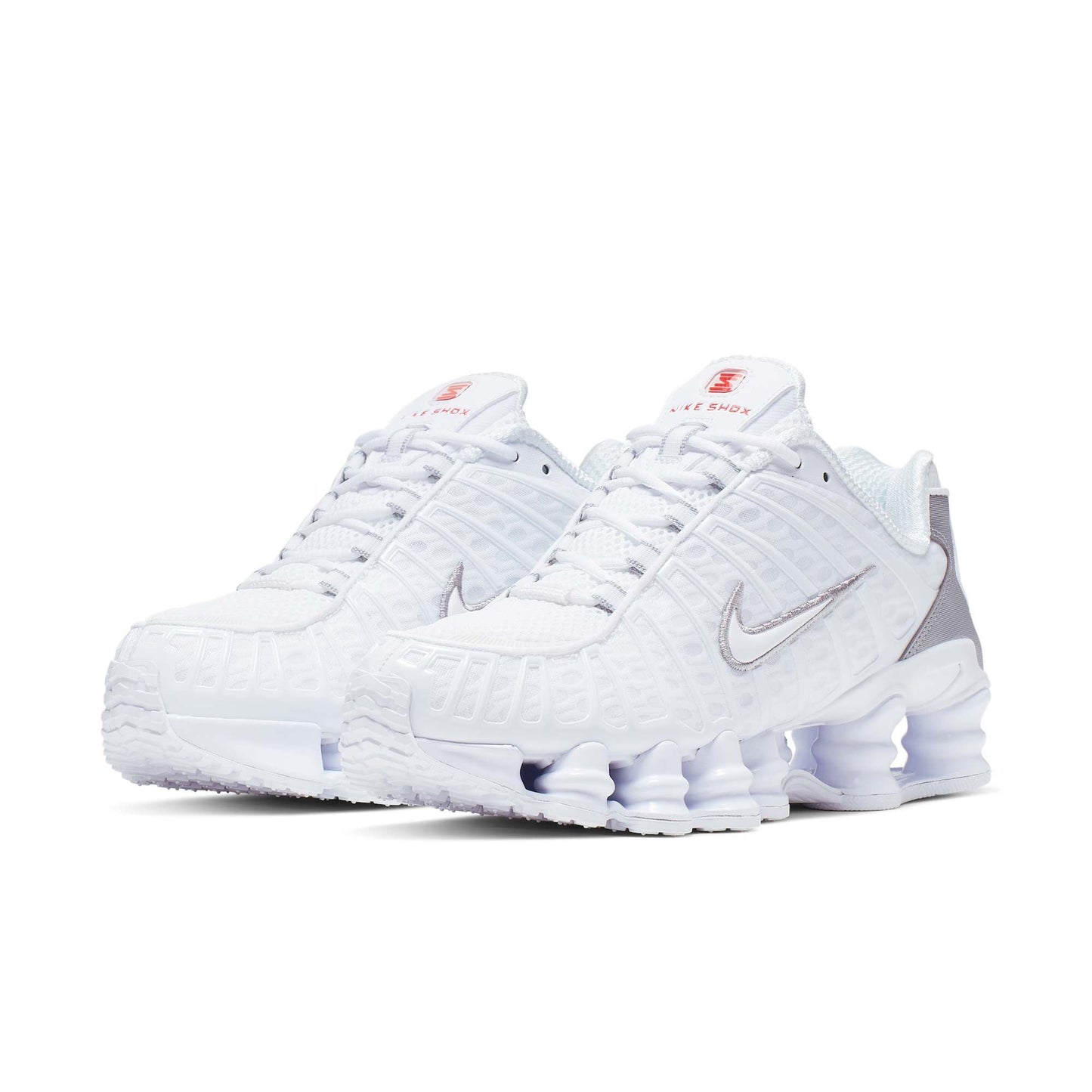 Nike Women's Shox Tl 'White Metallic Silver Max Orange' Sneakers