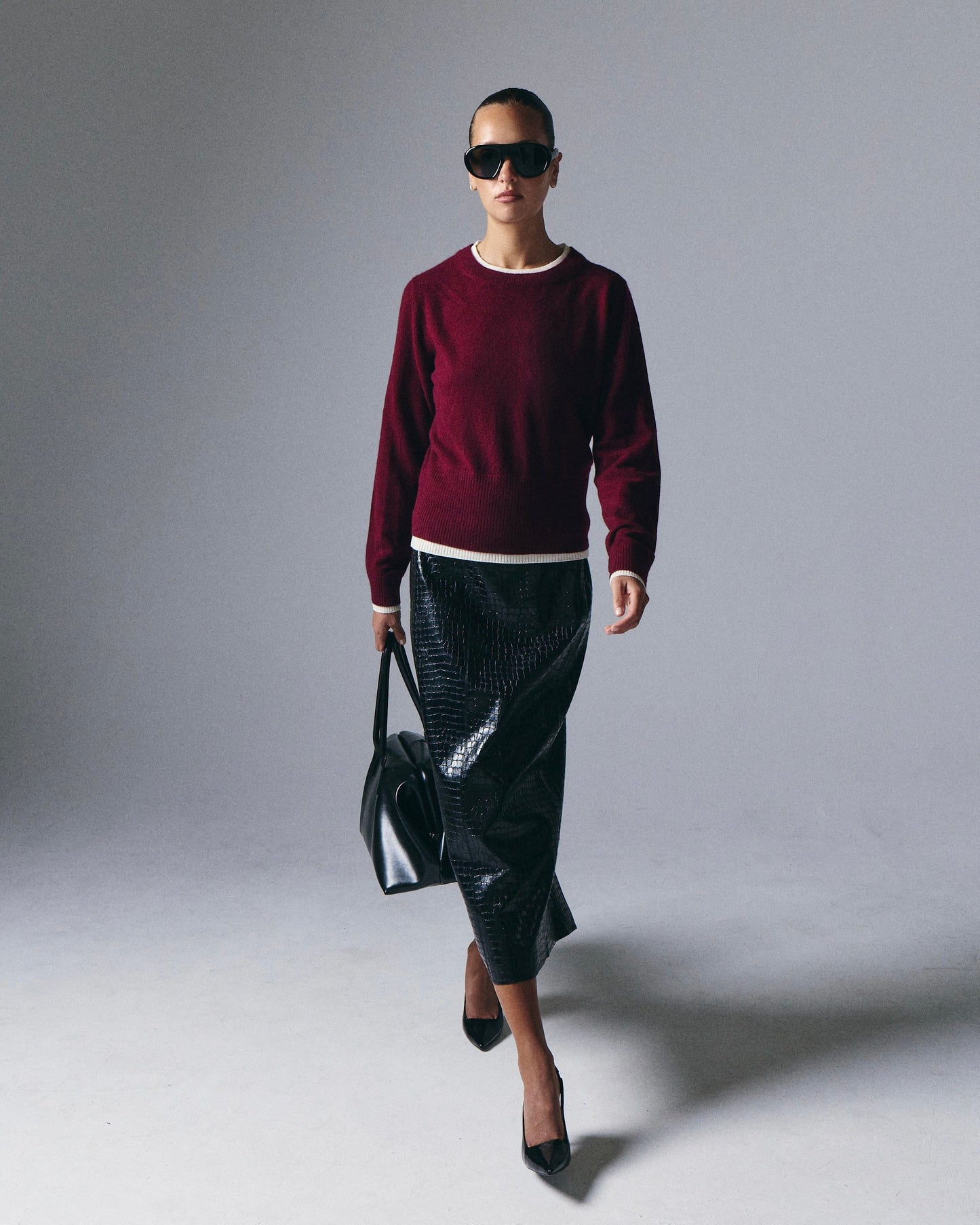 Tove Layered Cashmere Crewneck