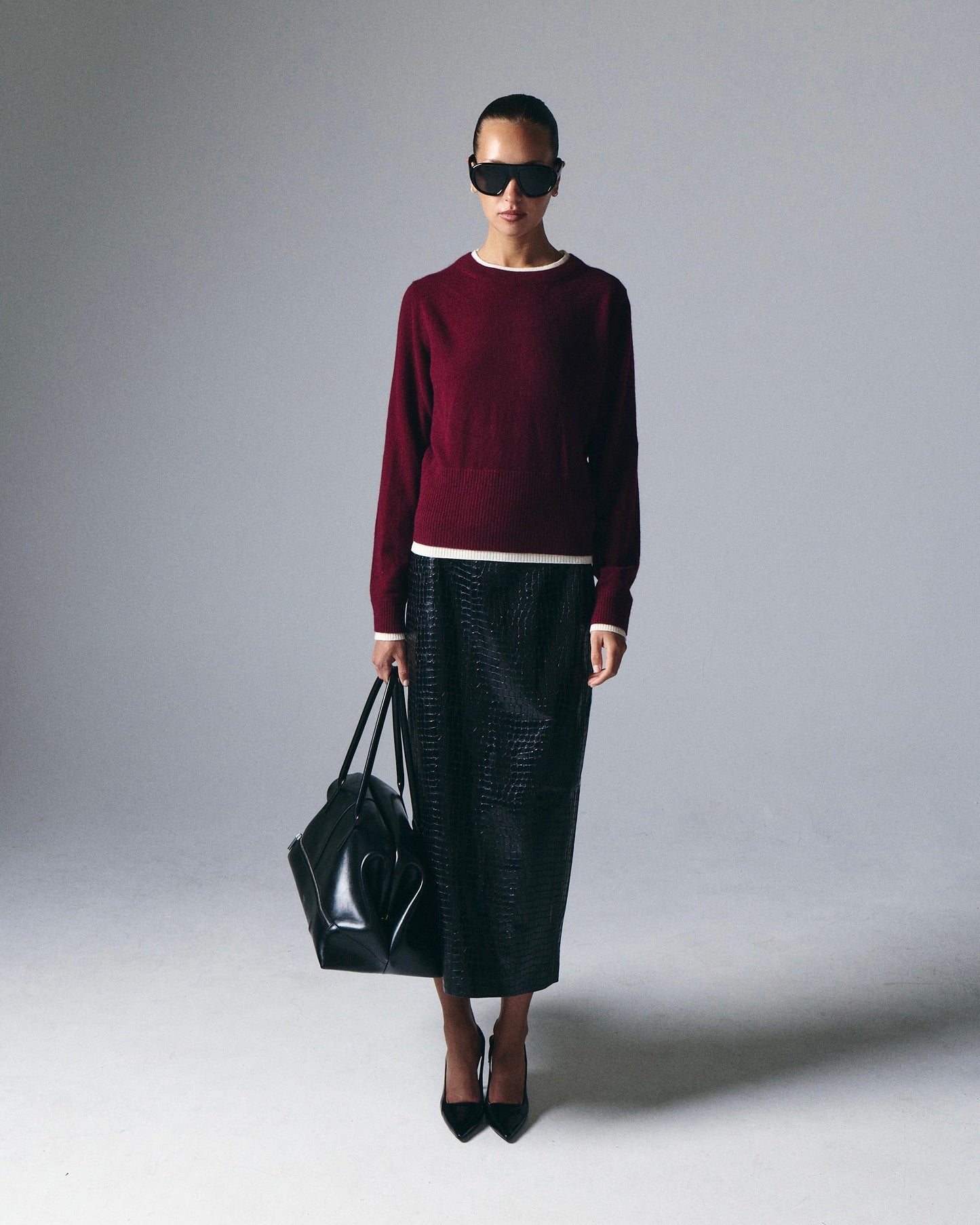 Tove Layered Cashmere Crewneck