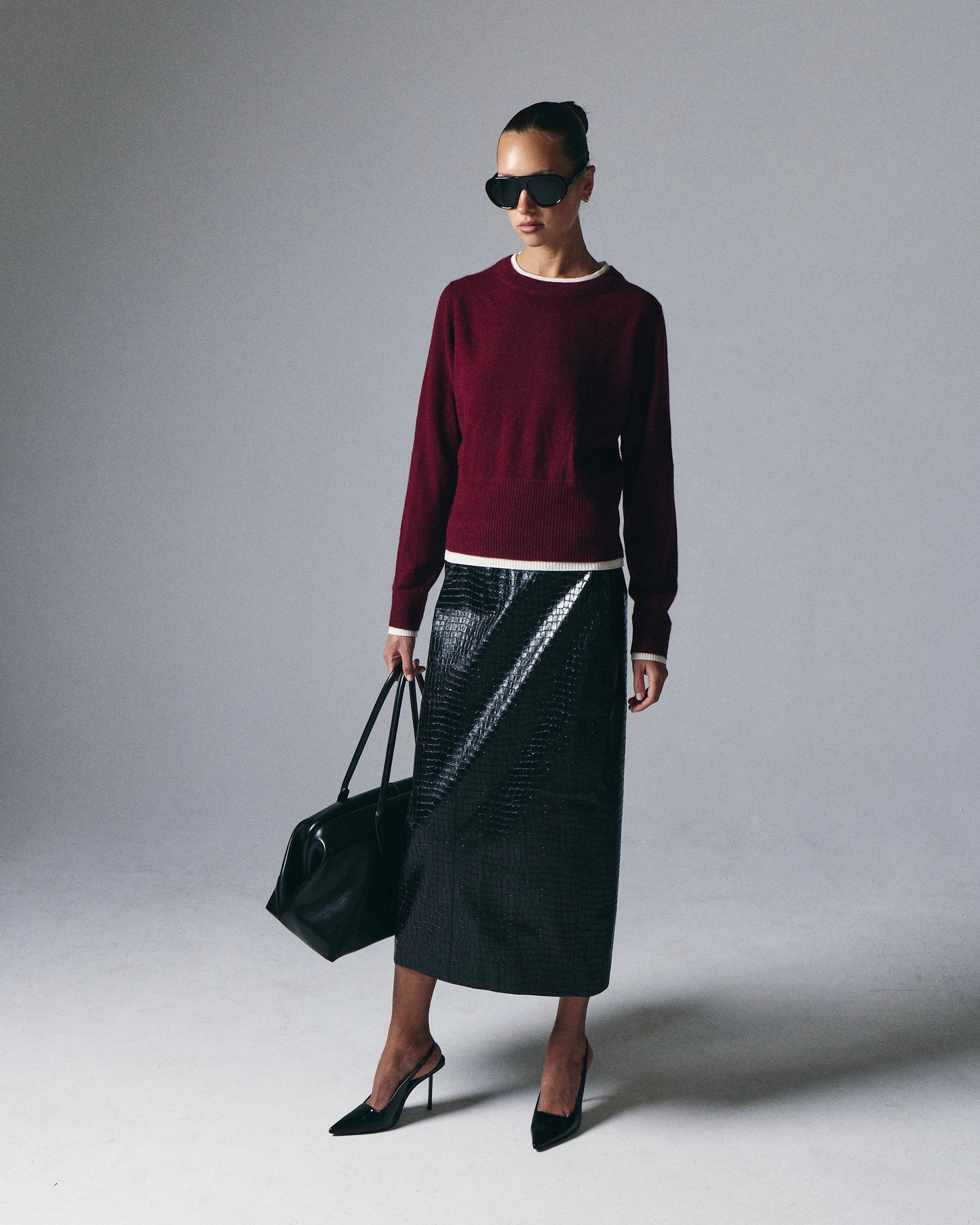 Tove Layered Cashmere Crewneck