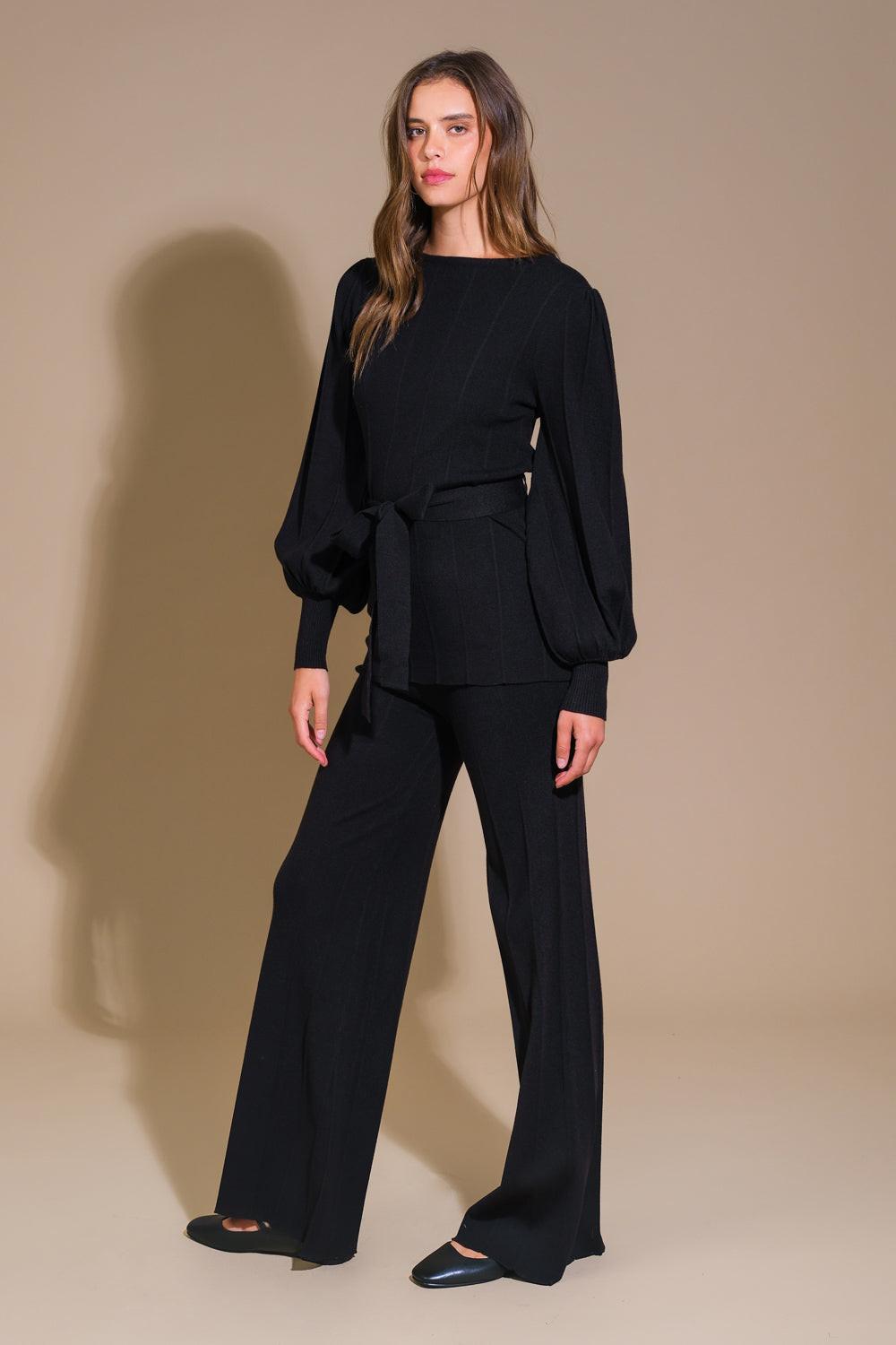 Smile When Your Sad With Sweater Top and Pant Set