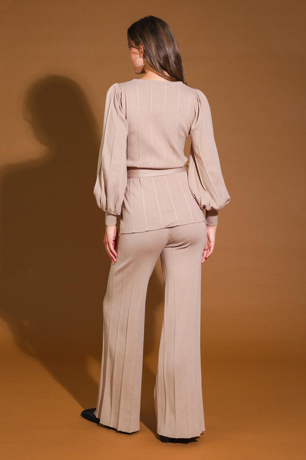 Smile When Your Sad With Sweater Top and Pant Set